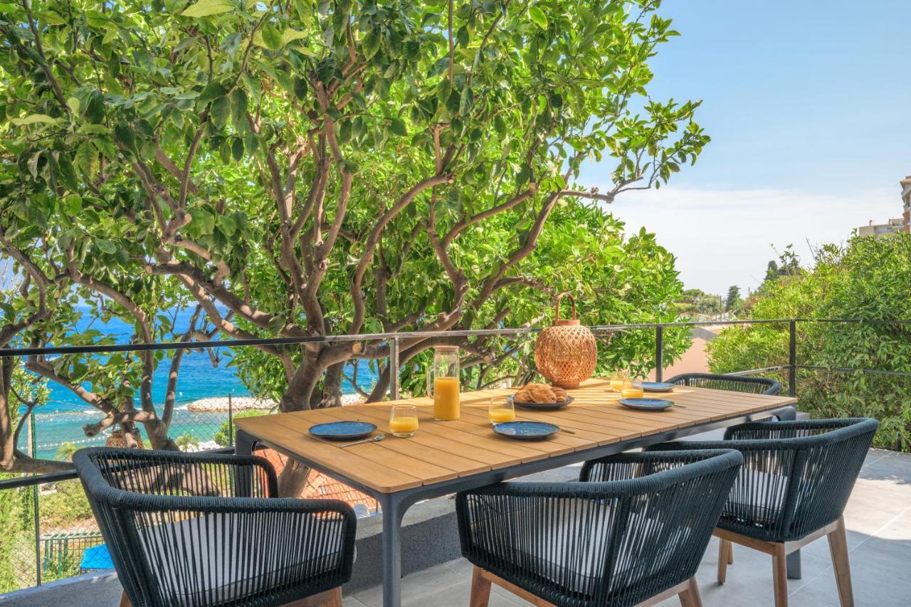 Proche Monaco, Vue Mer, Acces Plage Et Jardin Privatif Saint-Antoine  Extérieur photo